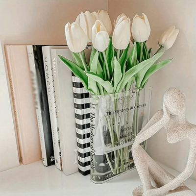 Florenza™ – Transparente Buchvase für elegante Dekorationen (50 % Rabatt)
