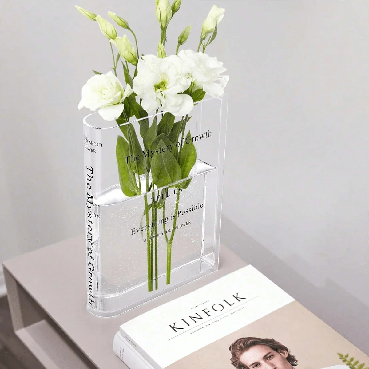 Florenza™ – Transparente Buchvase für elegante Dekorationen (50 % Rabatt)
