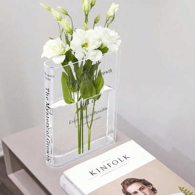 Florenza™ – Transparente Buchvase für elegante Dekorationen (50 % Rabatt)
