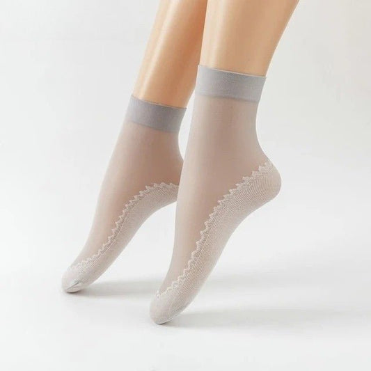 Feeluxe™ – Seidige, rutschfeste Baumwollsocken (5+5 Gratis)