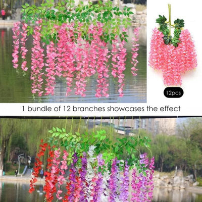Florenza™ – Künstliche Wisteria-Blüten für ein elegantes Zuhause (12 Stück)