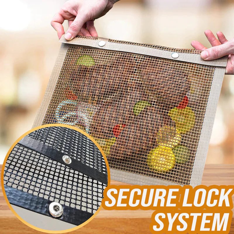 Bristone™ – Wiederverwendbare Antihaft-BBQ-Gittertaschen (2+2 gratis)