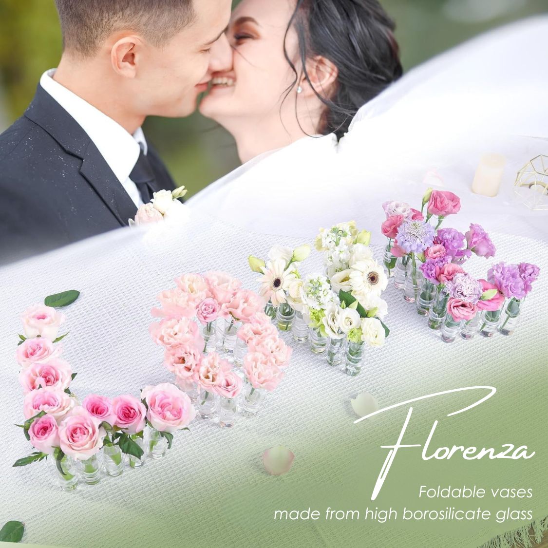 Florenza™ – Luxus-Faltvasen für atemberaubende Blumenarrangements (50 % Rabatt)