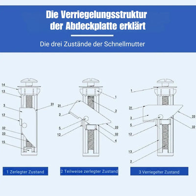 ToiLock™ – Extra-starke WC-Sitzschraube (1+1 Gratis)