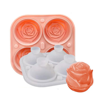 Florenza™ – 3D Rosenform-Eiswürfelformen für stilvolle Drinks (2+1 Gratis)