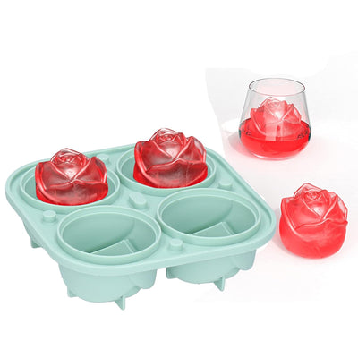 Florenza™ – 3D Rosenform-Eiswürfelformen für stilvolle Drinks (2+1 Gratis)