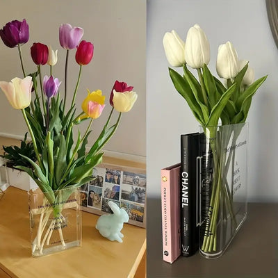 Florenza™ – Transparente Buchvase für elegante Dekorationen (50 % Rabatt)