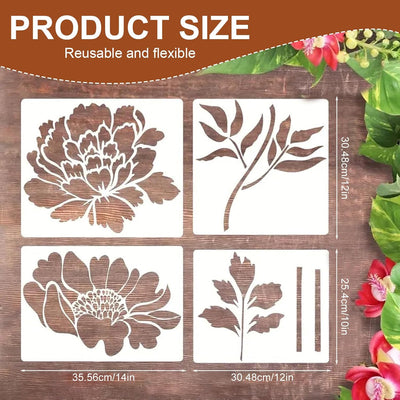 Florenza™ – 6 große Blumenschablonen für kreative Gartengestaltung (50 % Rabatt)