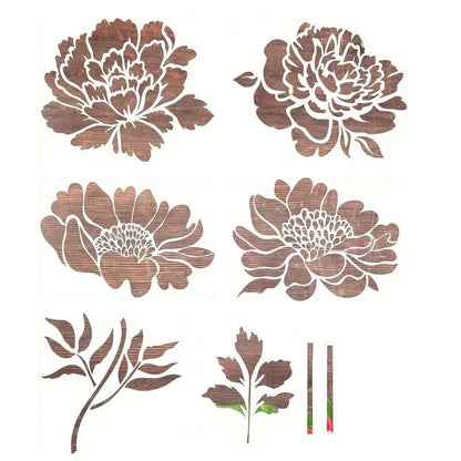 Florenza™ – 6 große Blumenschablonen für kreative Gartengestaltung (50 % Rabatt)