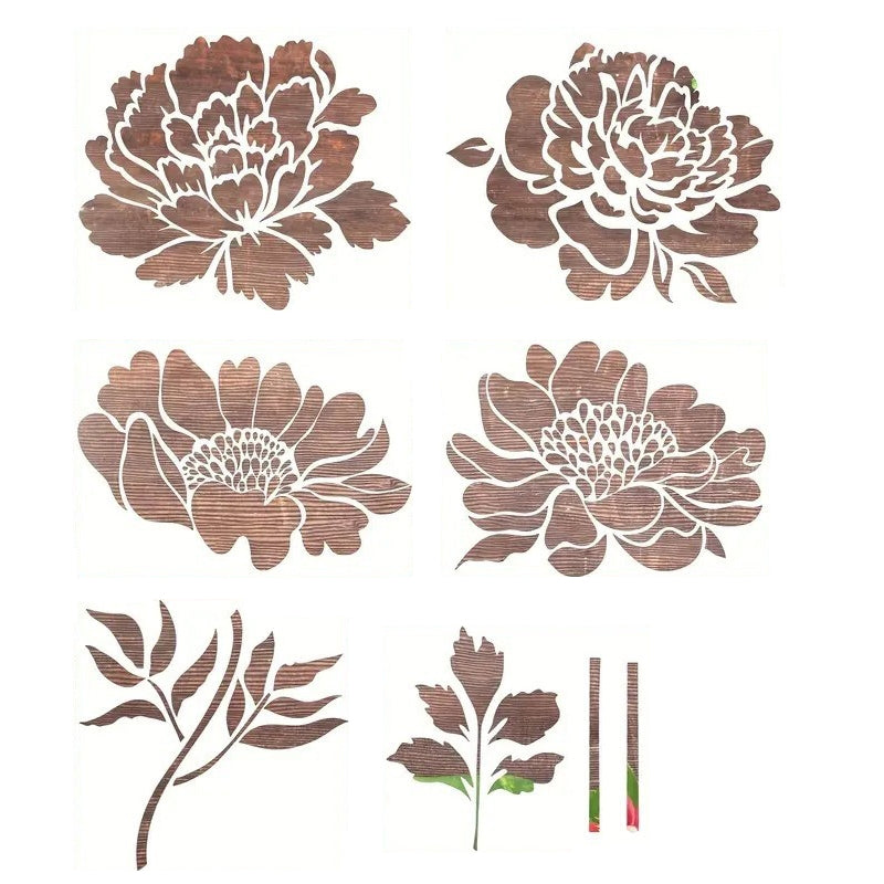 Florenza™ – 6 große Blumenschablonen für kreative Gartengestaltung (50 % Rabatt)