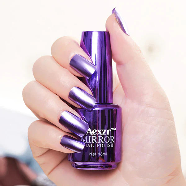 Aexzr™ – Metallischer Spiegel-Nagellack für Hochglanz (2+1 Gratis)