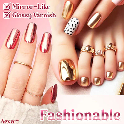 Aexzr™ – Metallischer Spiegel-Nagellack für Hochglanz (2+1 Gratis)