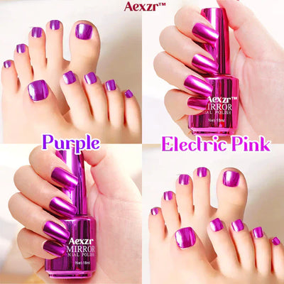 Aexzr™ – Metallischer Spiegel-Nagellack für Hochglanz (2+1 Gratis)