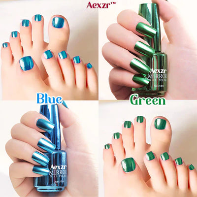 Aexzr™ – Metallischer Spiegel-Nagellack für Hochglanz (2+1 Gratis)