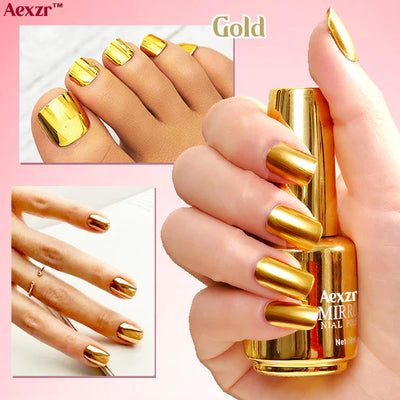Aexzr™ – Metallischer Spiegel-Nagellack für Hochglanz (2+1 Gratis)