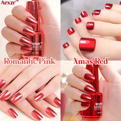 Aexzr™ – Metallischer Spiegel-Nagellack für Hochglanz (2+1 Gratis)