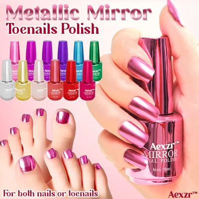 Aexzr™ – Metallischer Spiegel-Nagellack für Hochglanz (2+1 Gratis)