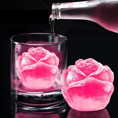 Florenza™ – 3D Rosenform-Eiswürfelformen für stilvolle Drinks (2+1 Gratis)